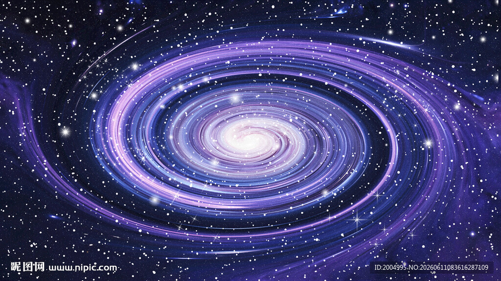 紫色旋涡宇宙星空太空星系