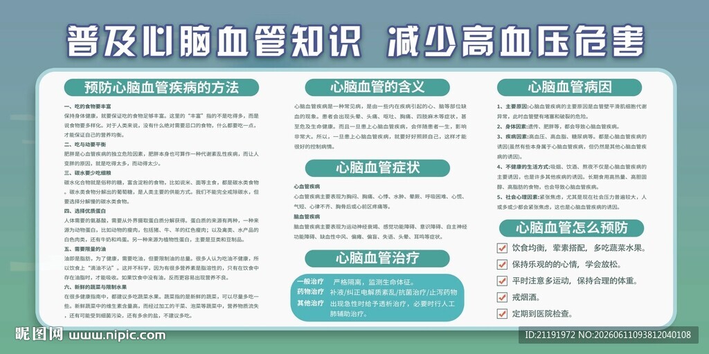 普及心脑血管知识