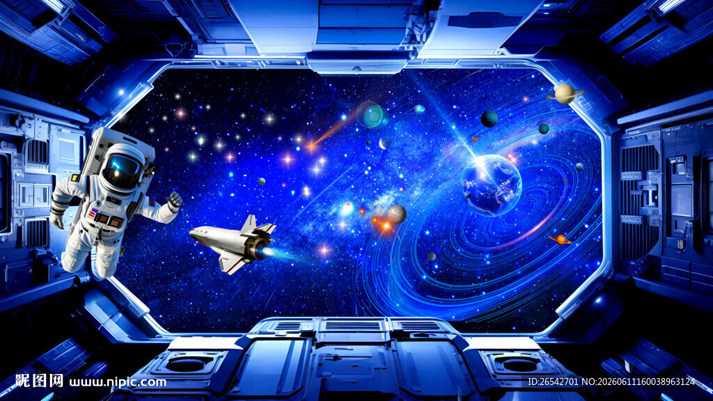 3D星空窗画