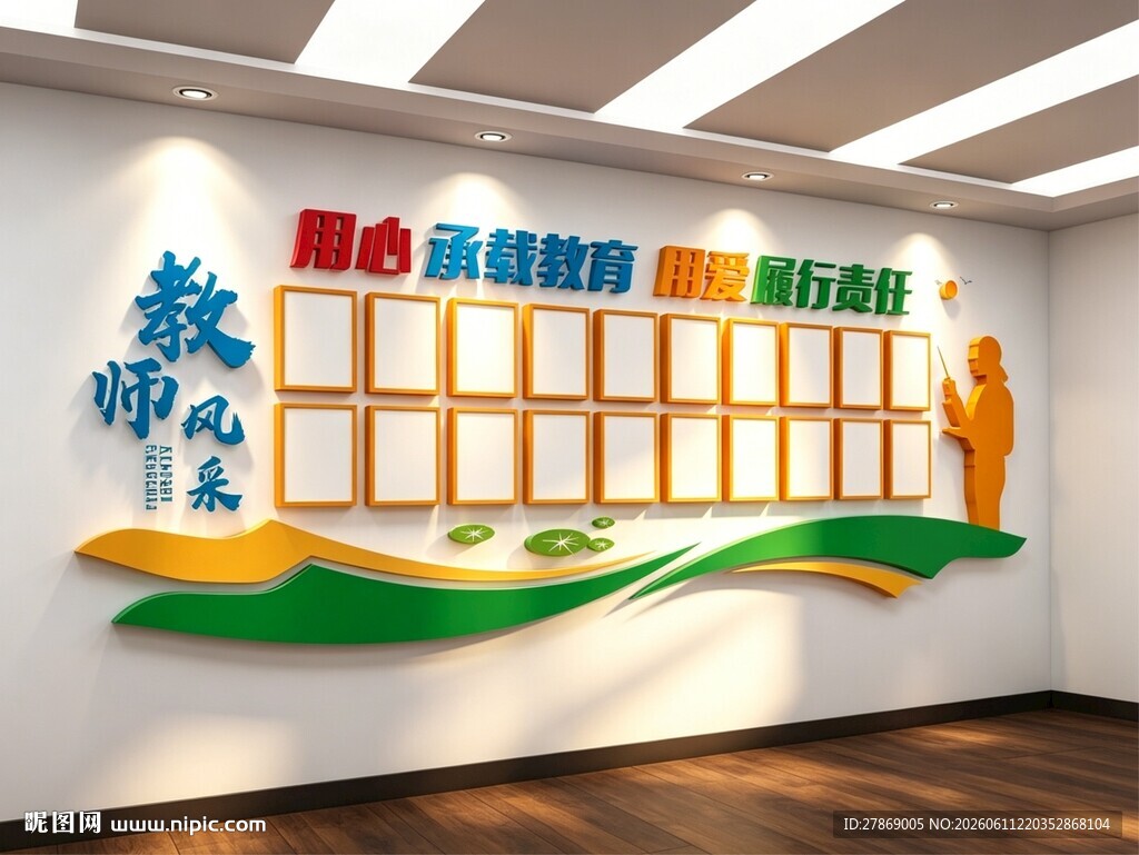 老教师风采墙照片墙