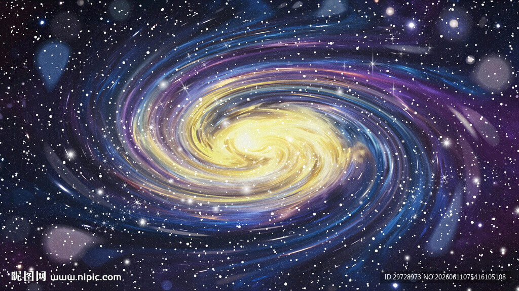 绚丽旋涡星空