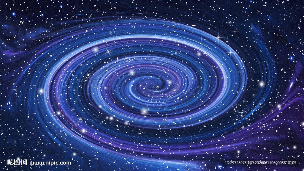 蓝色星空宇宙旋涡