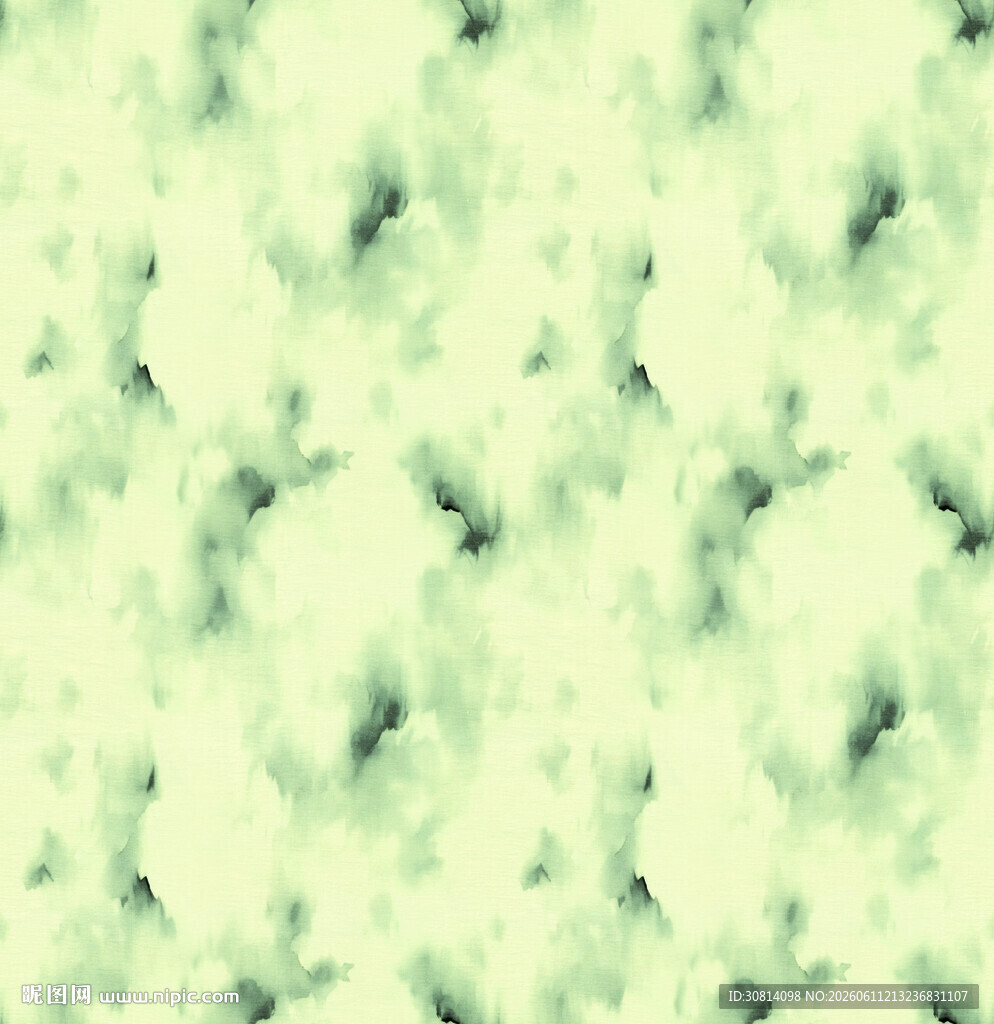 淡绿色水墨纹理背景图