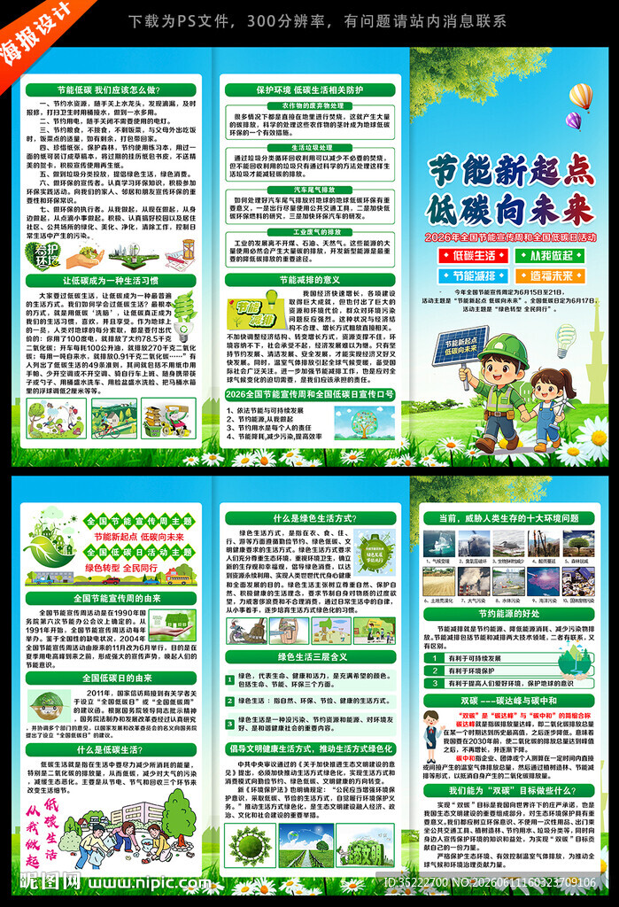 2026年节能宣传周三折页