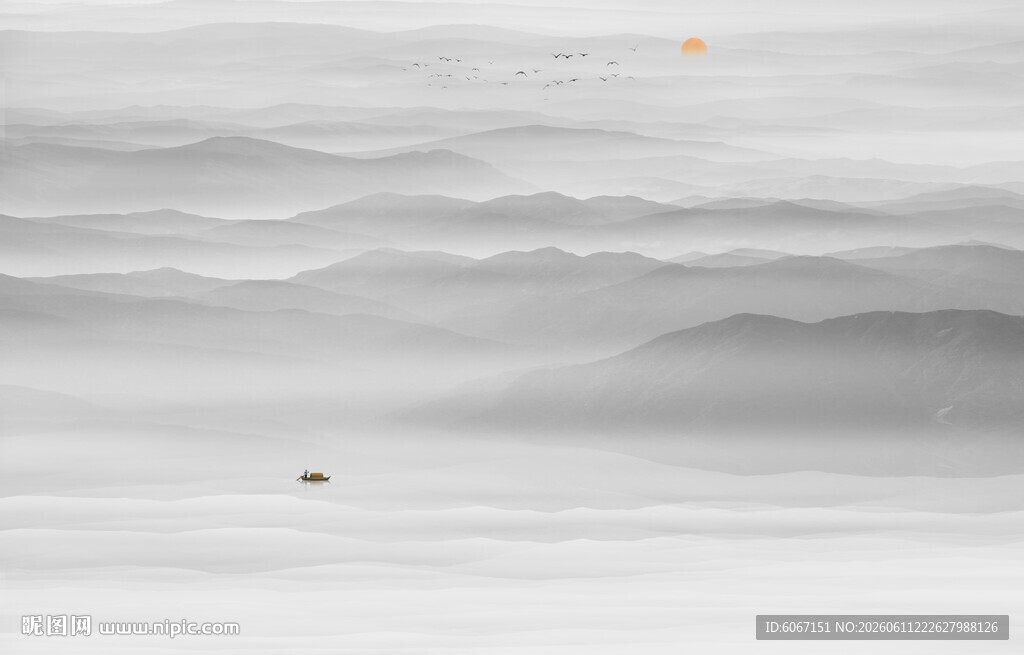 禅意山水画