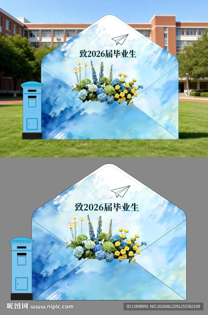 校园毕业美陈