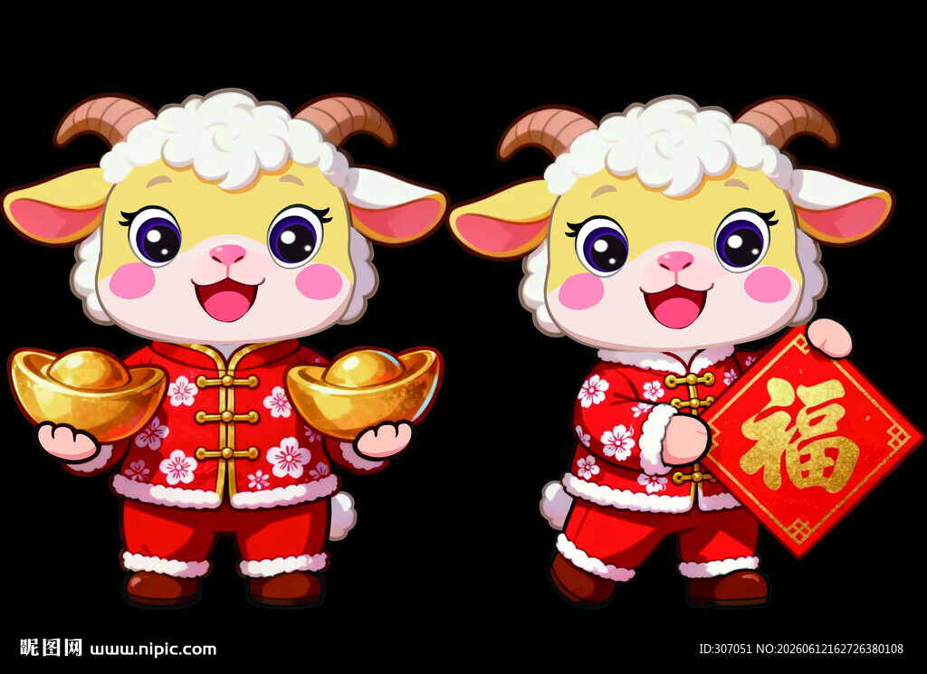 2027新年卡通羊