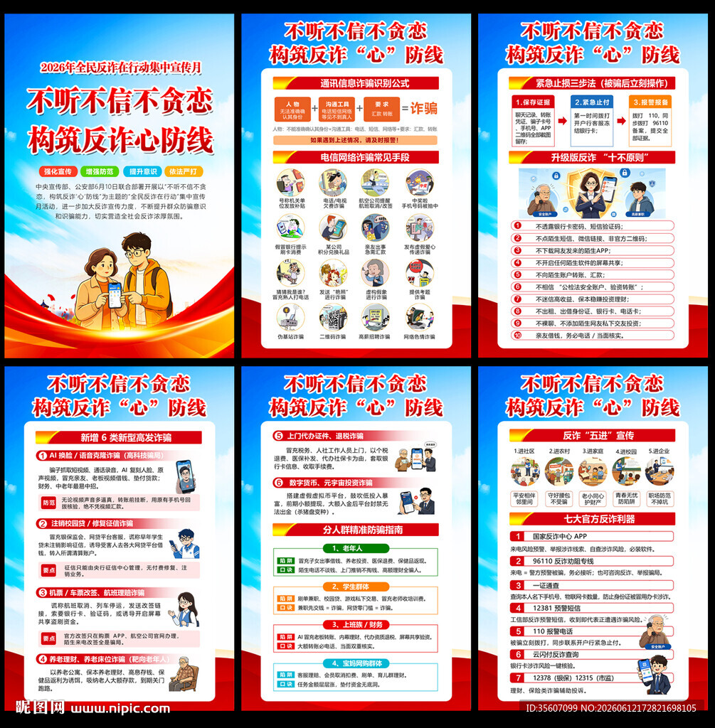 反诈展板
