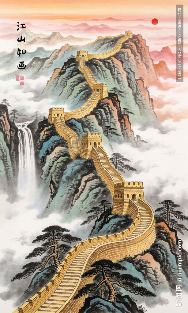长城玄关装饰画