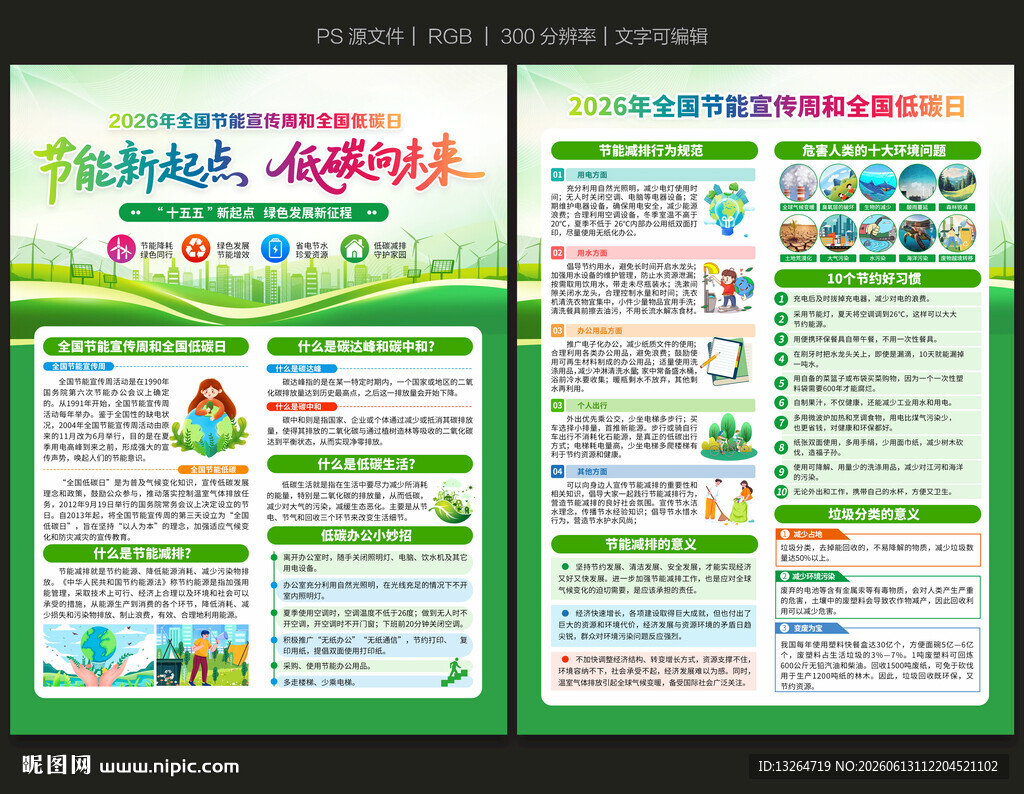 全国节能宣传周宣传单
