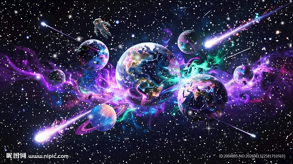 绚丽宇宙星空星球