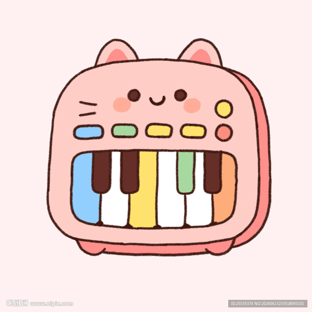 粉色电子琴
