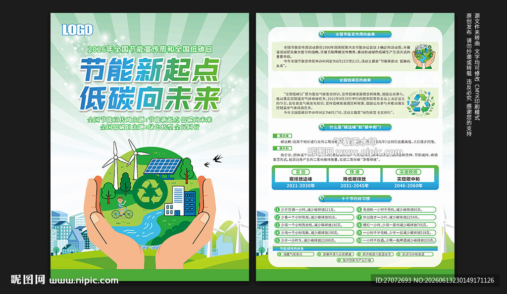 2026年全国节能宣传周展板