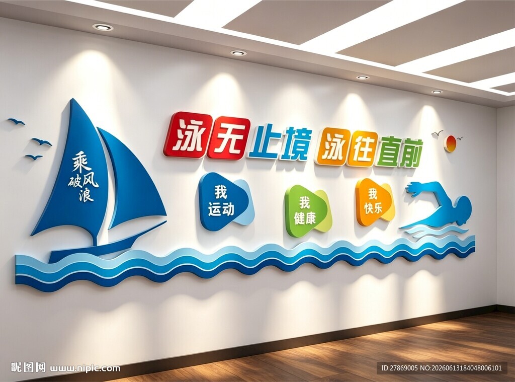 游泳馆文化墙