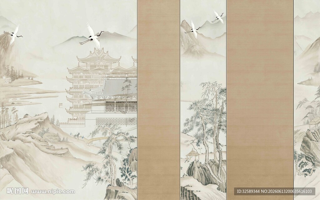 古风山水画卷