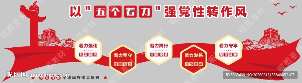 五个着力党建文化
