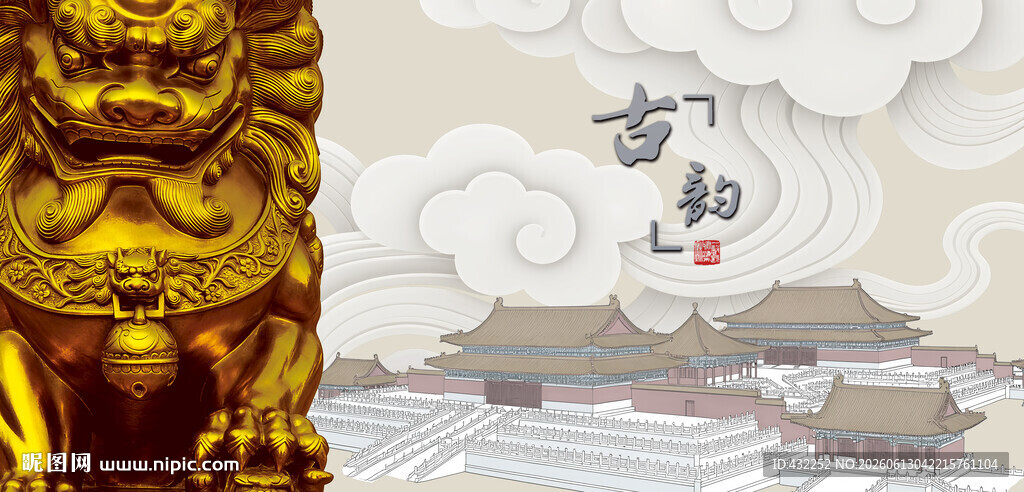 石狮子金狮祥瑞神兽