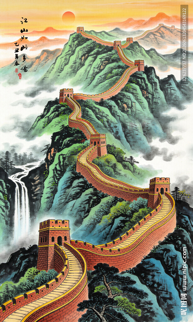 长城玄关装饰画