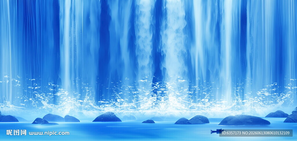 瀑布流水