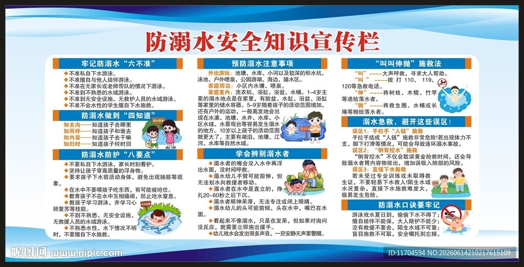 防溺水宣传栏