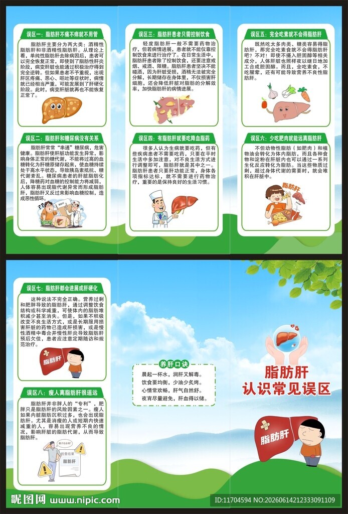 全国爱肝日三折页