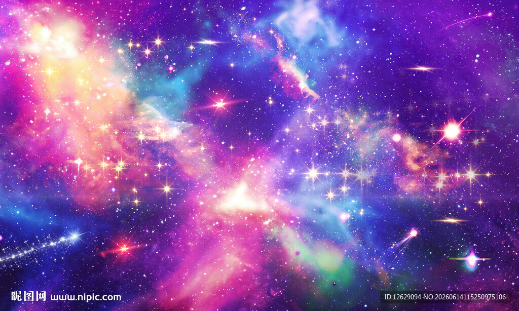 紫色星空背景