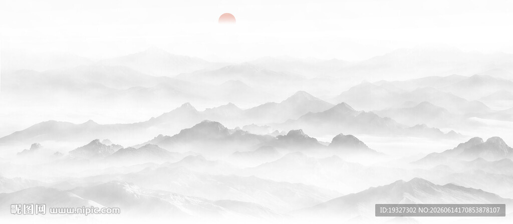 中国风水墨山水画