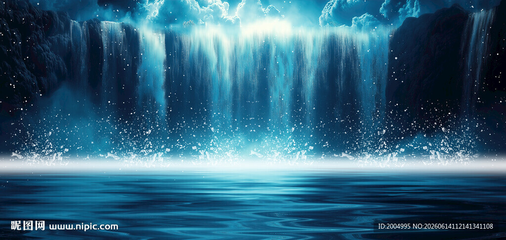 流水瀑布