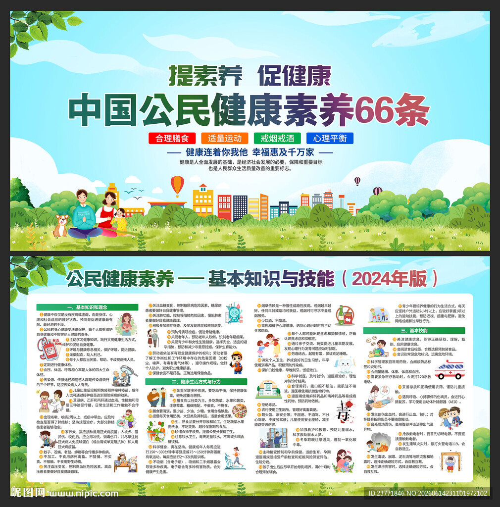 中国公民健康素养66条