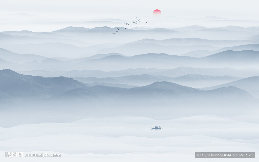 新中式山水画