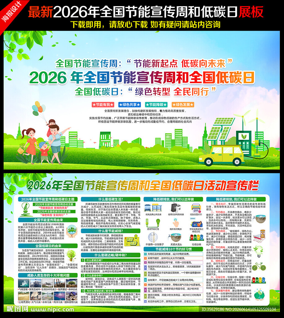 2026年全国节能宣传周展板