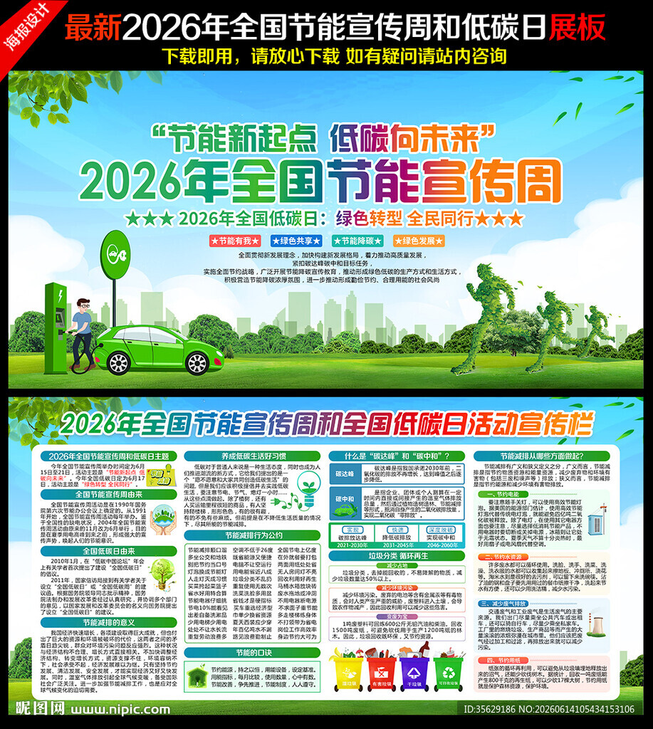 2026年节能减排展板