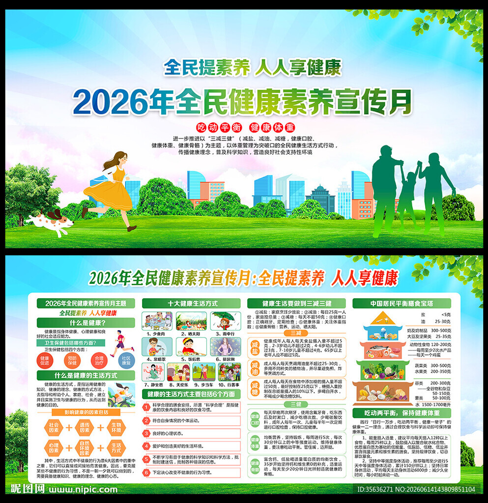 全民健康素养宣传月宣传栏