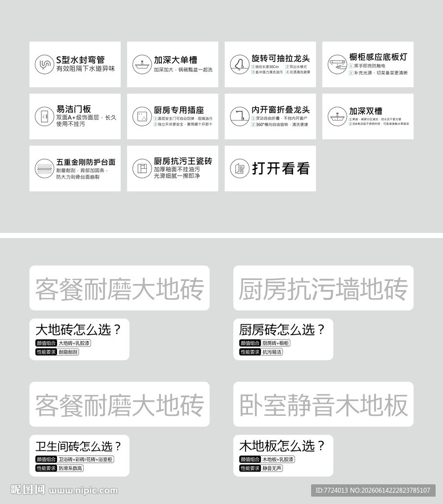 家装图标 KT板