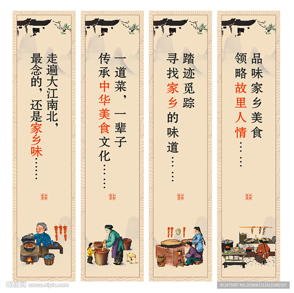餐饮挂图