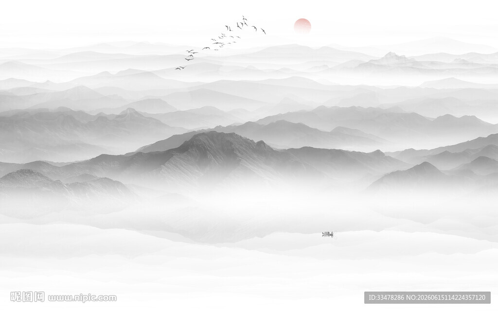 新中式山水画