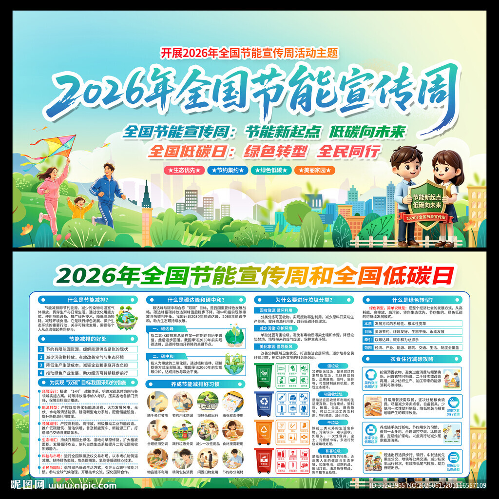2026全国节能宣传周展板
