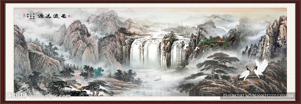 国画山水画