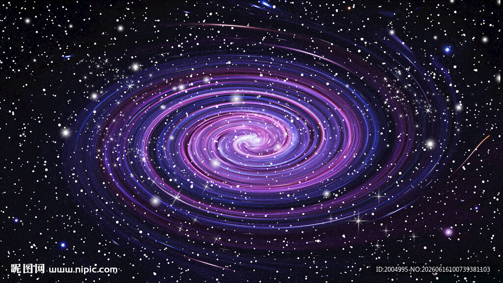 紫色旋涡星空