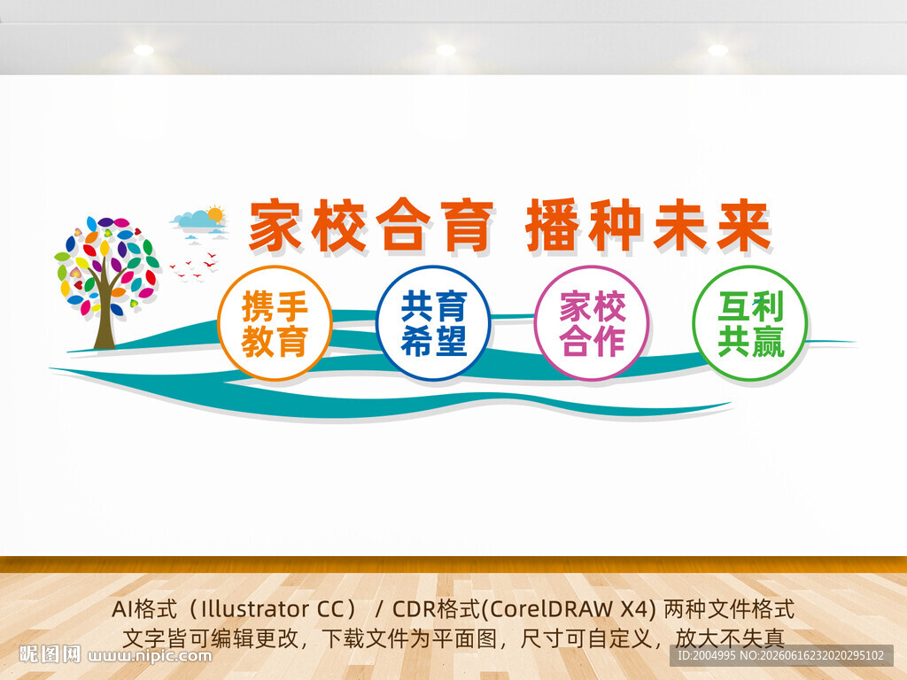 家校合育文化墙