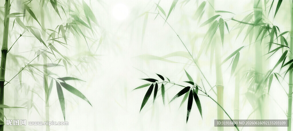 水墨竹子背景
