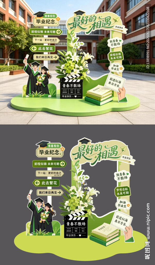 毕业美陈展示打卡拍照