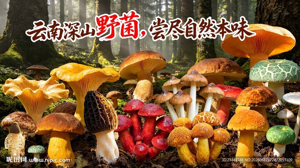 野生菌广告  