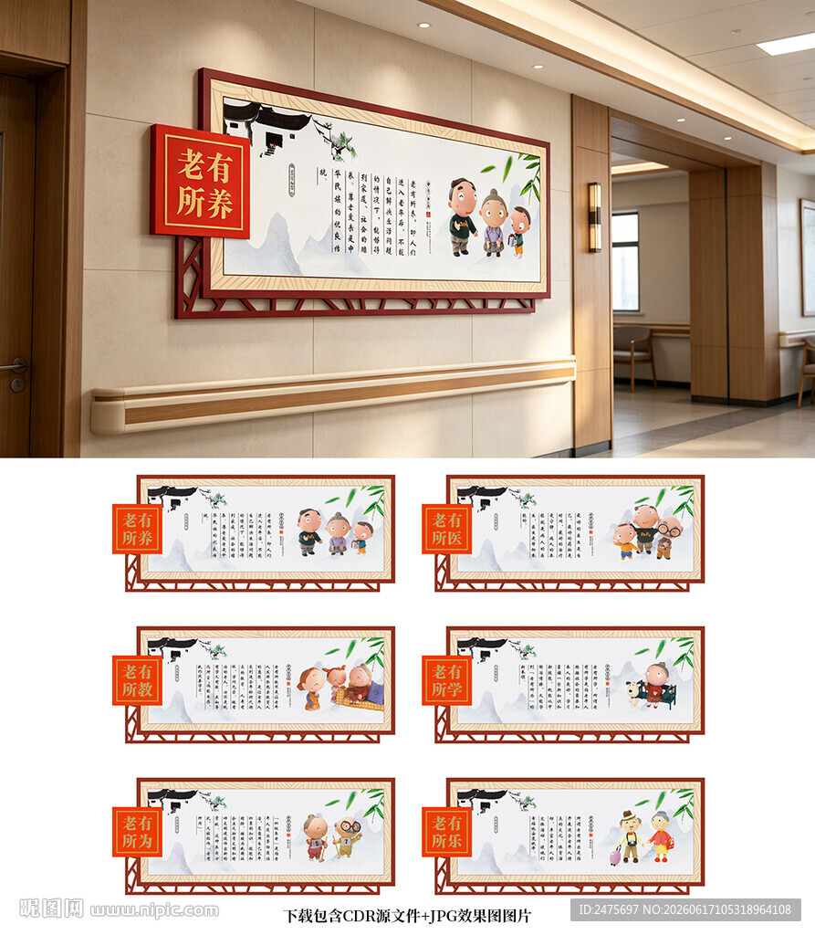 养老展板