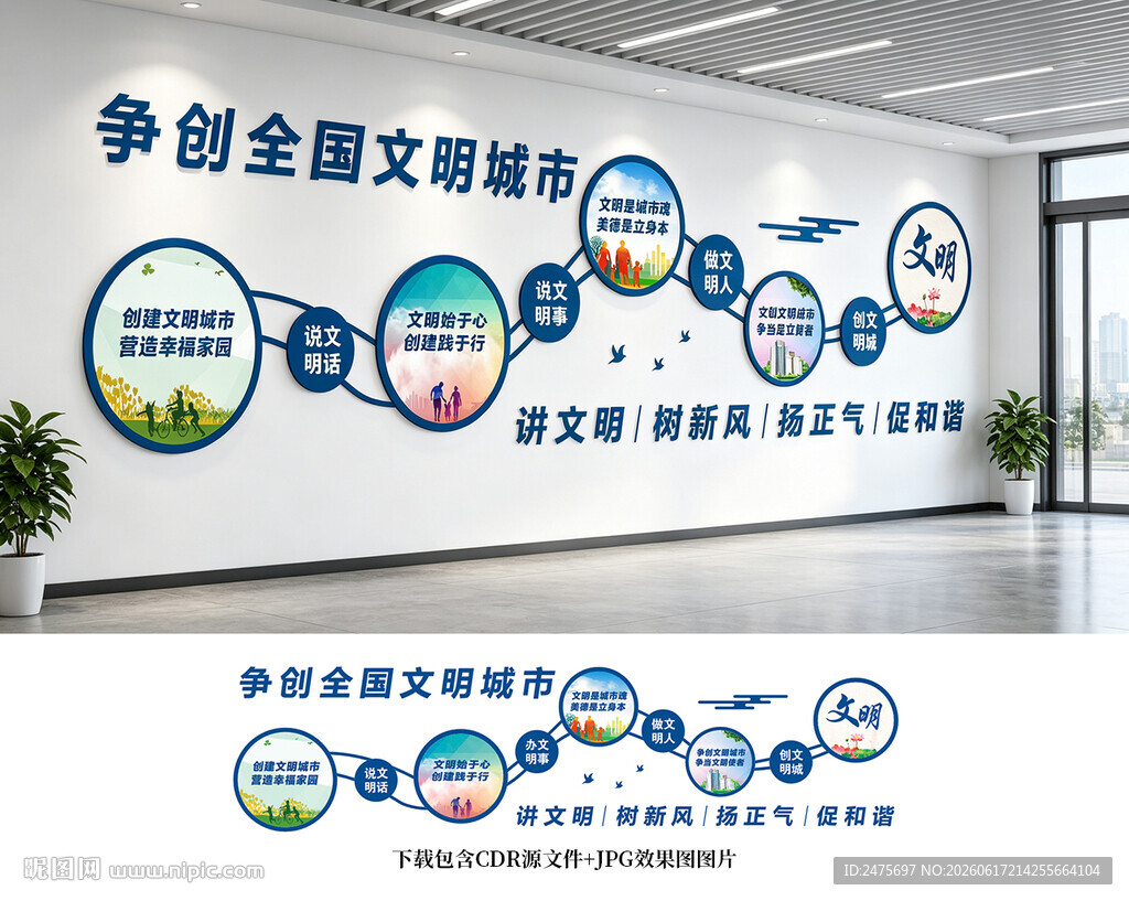 文明城市文化墙