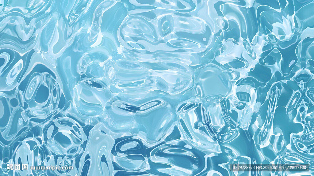 浅色高清蓝色水波纹