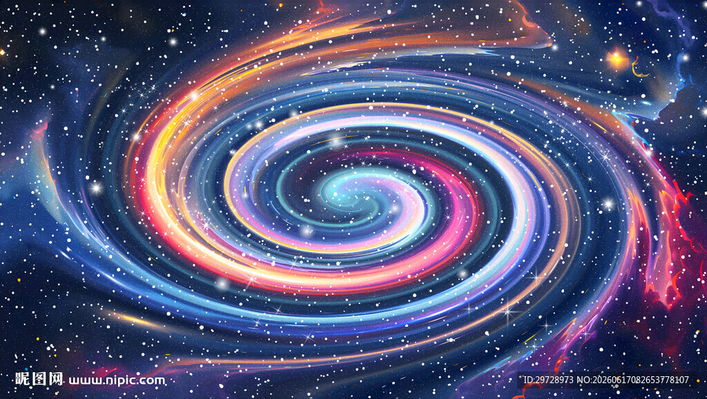 炫彩旋涡宇宙太空星空