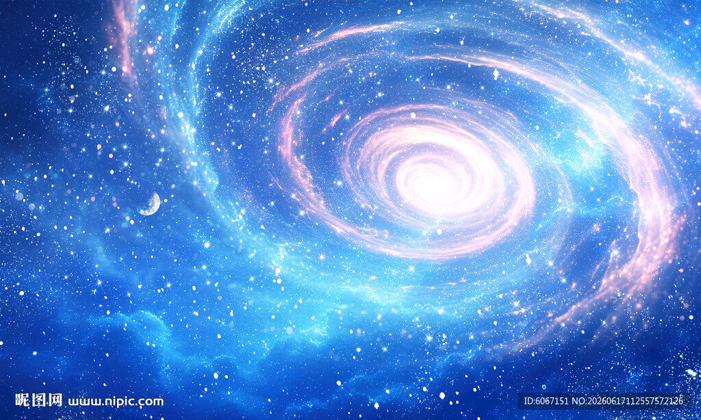 蓝色漩涡星空