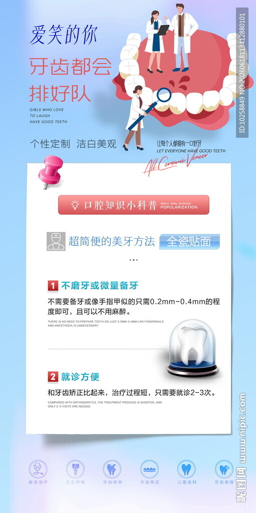 牙齿贴面广告