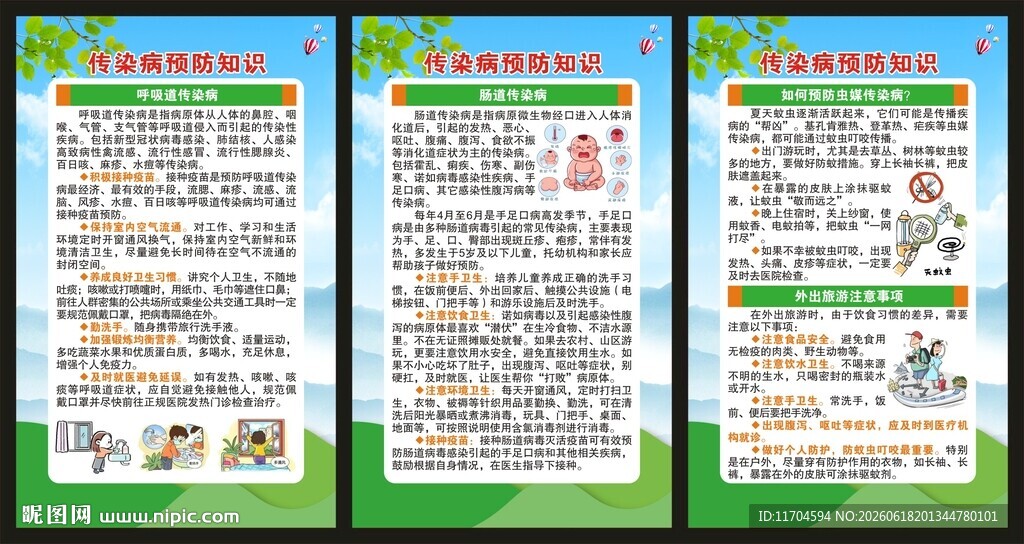 预防传染病知识展板
